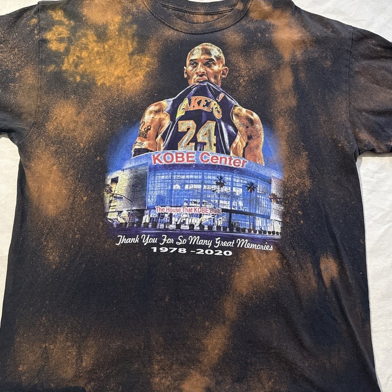 Kobe Bryant Memorial 1978-2020 Mens SZ L Double Sided Tee NBA