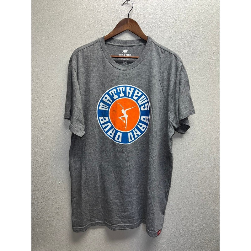 Dave Matthews Band Fire Dancer Shirt Concert Tour Gray Retro Sportiqe Tee XL