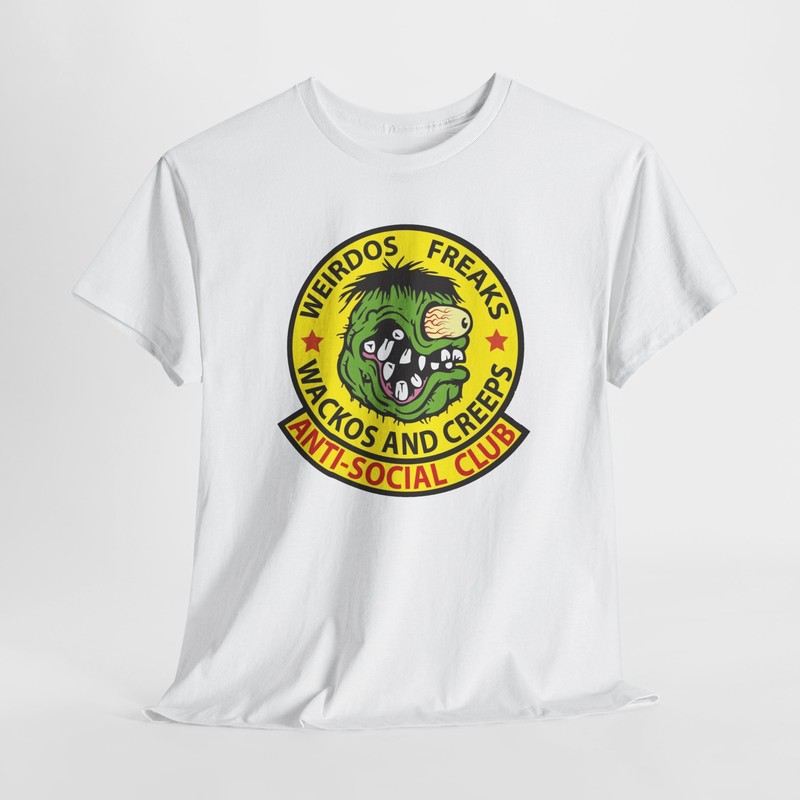 Vintage Hot Rod Rat Fink Weirdos We Freaks Wackos & Creeps Anti-Social Club Tee