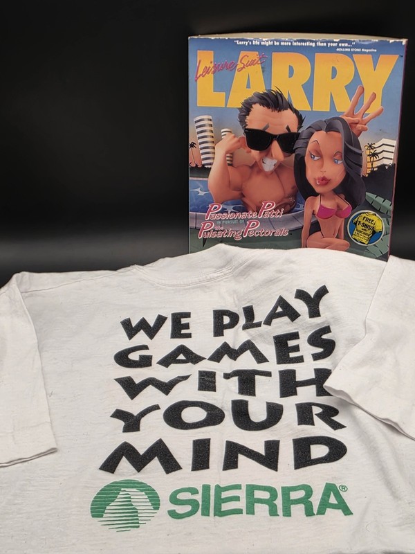 Vintage Rare Original Sierra Games Twisted "We Play Games With Your Mind" M Tee gallery