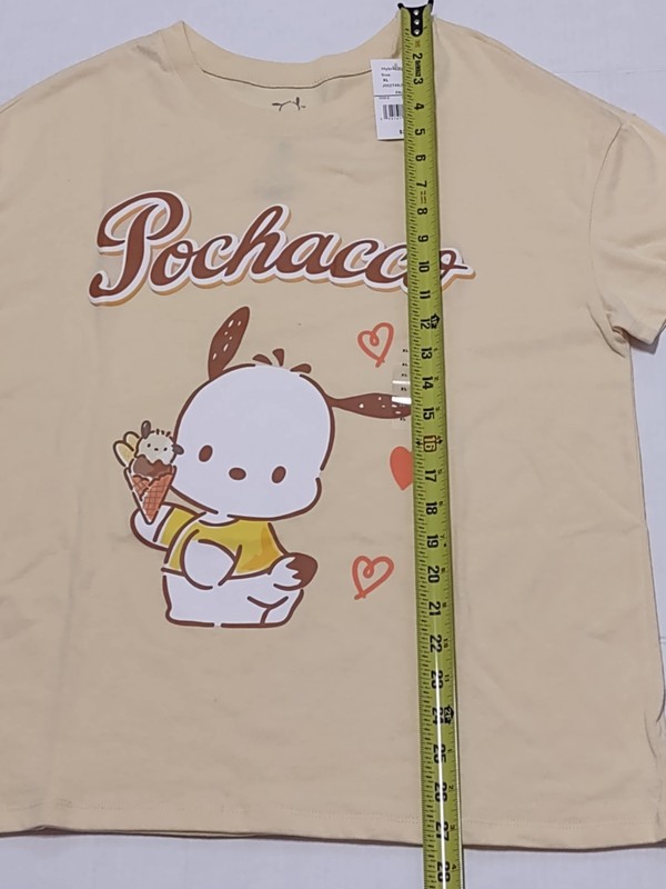 Sanrio Pochacco Friends Adult Unisex XL Tshirt Ice cream Short Sleeve gallery
