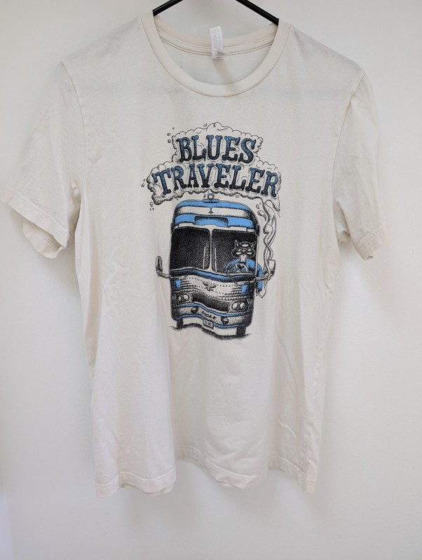 Blues Traveler 2025 Summer Tour T-Shirt Canvas Soft Cotton Tee Size Large gallery