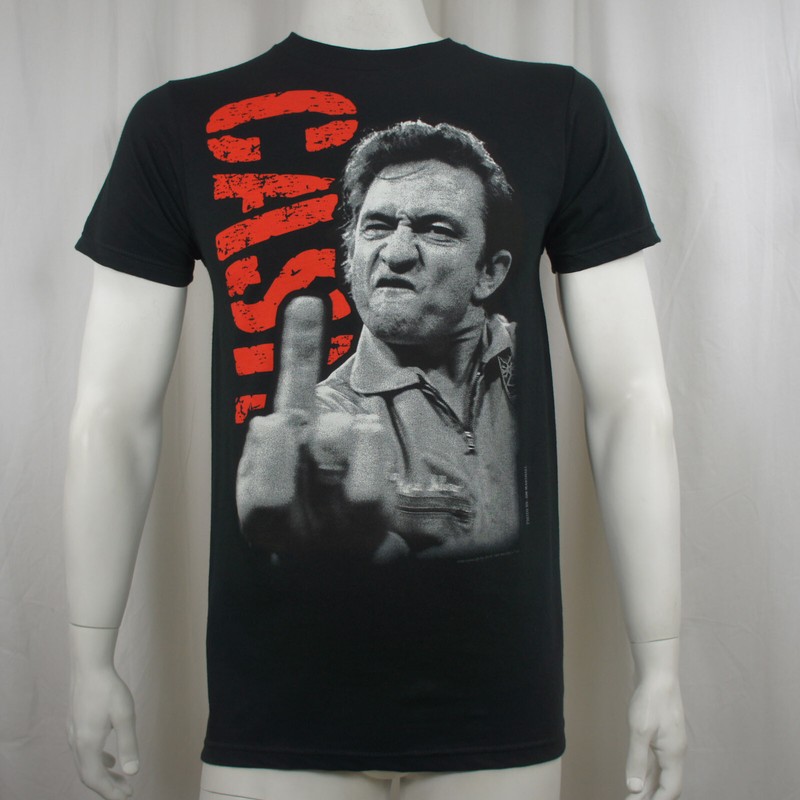 Authentic Jim Marshall Photo JOHNNY CASH The Finger Close up T-Shirt S-XXL NEW