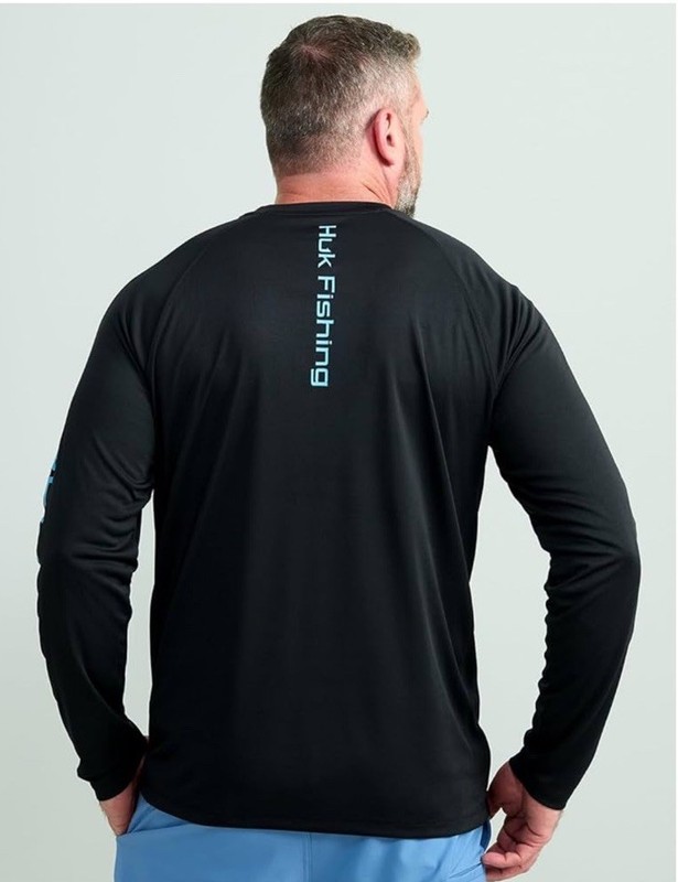 HUK Men's 30 UPF Long Sleeve Vented Fishing Shirt, Pursuit Series Size XXL 2XL gallery