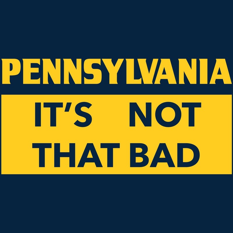 Pennsylvania It's Not That Bad - State Pride T-Shirt - Navy gallery