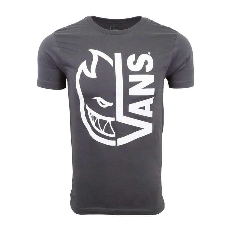 VANS MENS SPITFIRE T SHIRT PREMIUM CHARCOAL