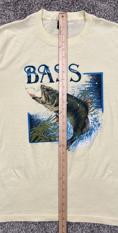 Vintage Bass Fishing Shirt 90s Single Stitch Fishing Fish Large Outdoor Sport L gallery