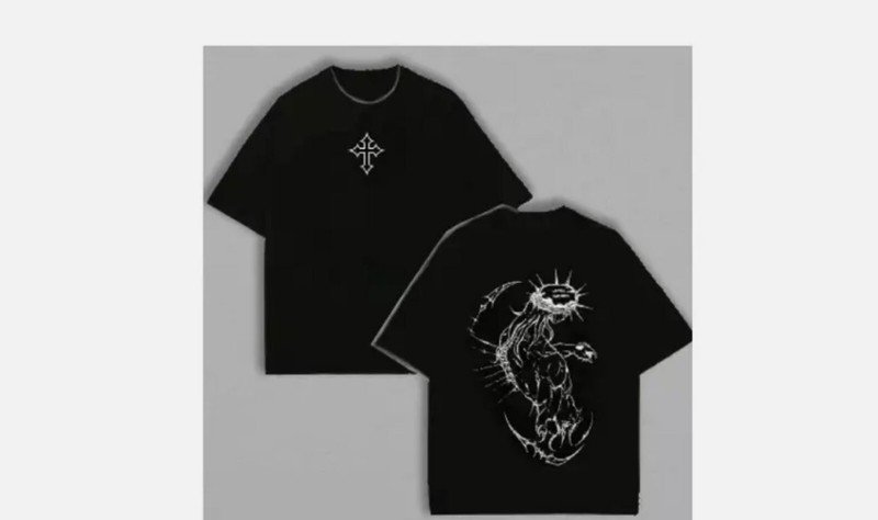 Brandless JJBA Jesus Pump Cover 2 side REprinted T-Shirt