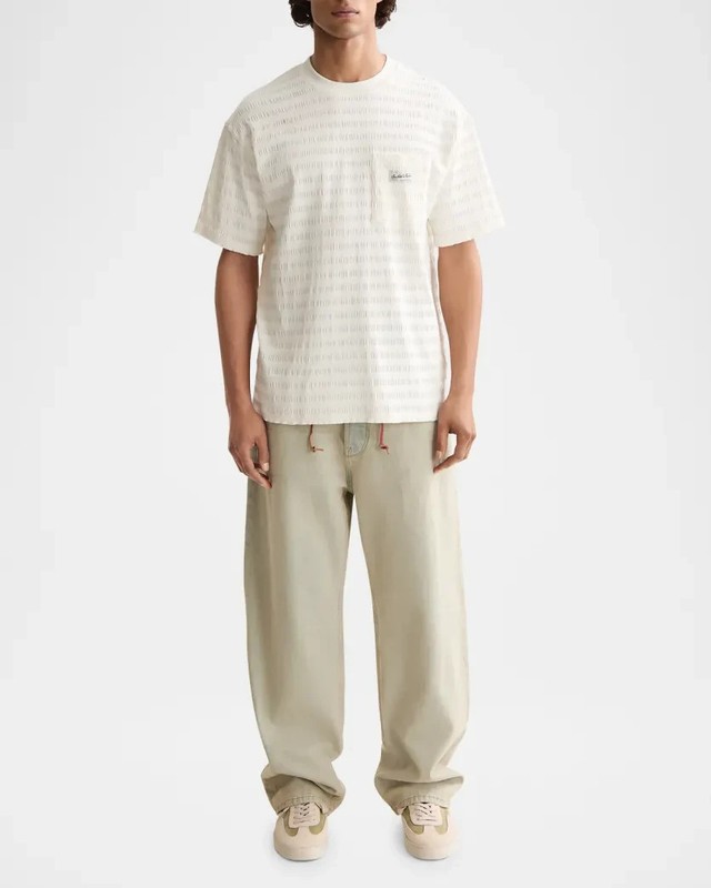 Scotch & Soda Men’s Relaxed-Fit Textured Pocket T-Shirt MSRP $78