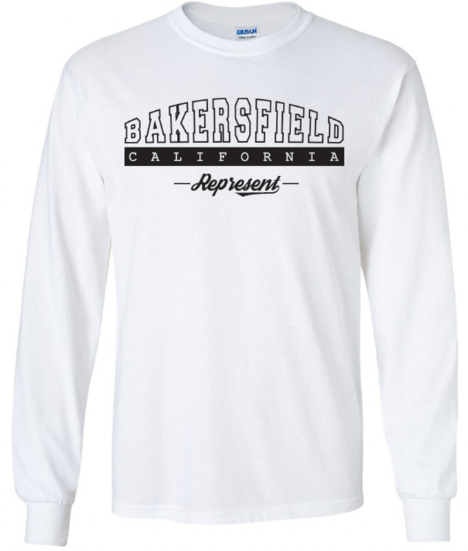 Bakersfield California State T-Shirt Long Sleeve Graphic Tees Unisex Apparel