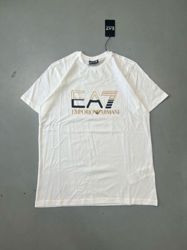 Men's Emporio Armani EA7 short sleeve crew neck Cotton T-Shirt