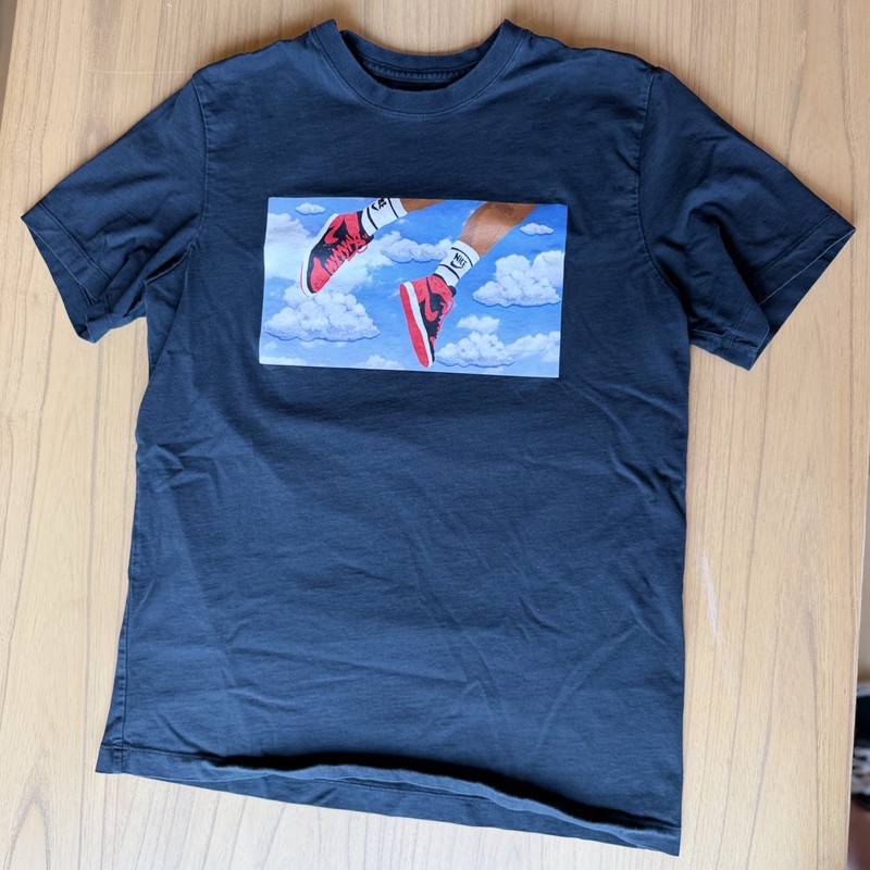 Jordan Black T-Shirt Size M Flight Essentials Clouds Jumpman Nike Air 23