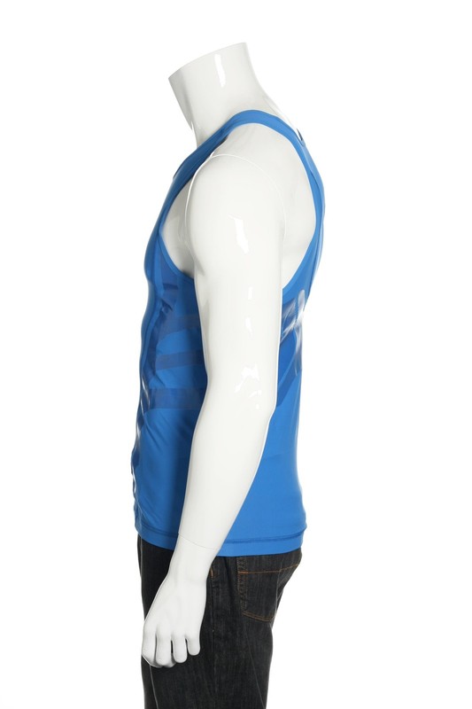Adidas Men's ClimaCool TechFit Basketball Tank Top, Blue, XLarge Tall gallery