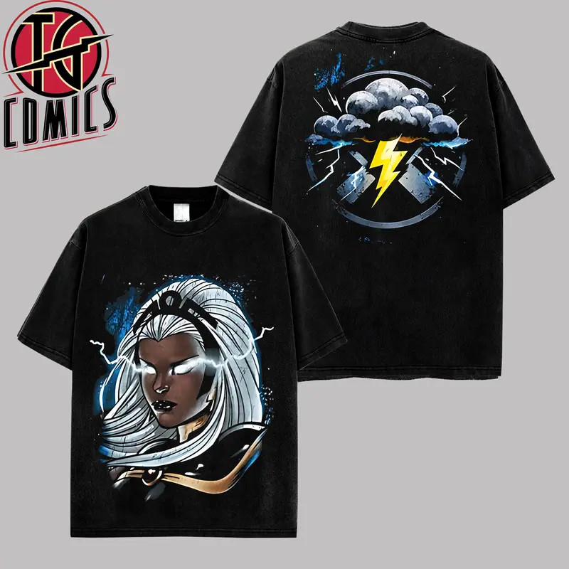 Storm XMen Graphic Tee Premium T-Shirt (Made In US),Super Hero MCU Universe
