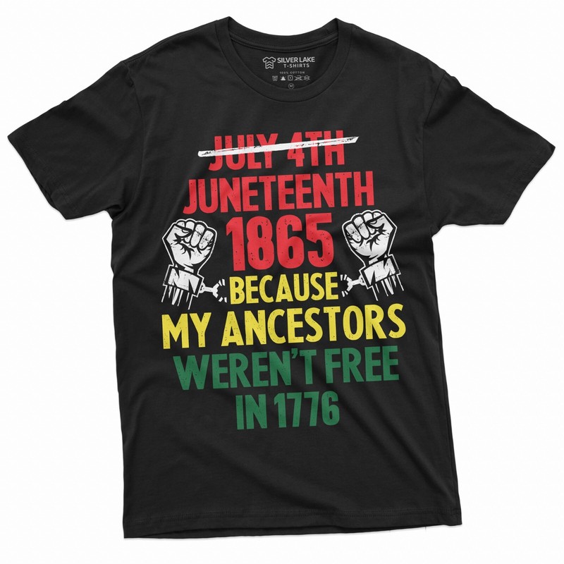 Juneteenth T-shirt 1865 Black Freedom Shirt Jubilee day Black freedom day tee