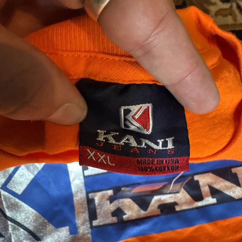 Vintage Karl Kani Jeans size 2XL Embroidered Logo Graphic Short Sleeve Shirt NWT gallery