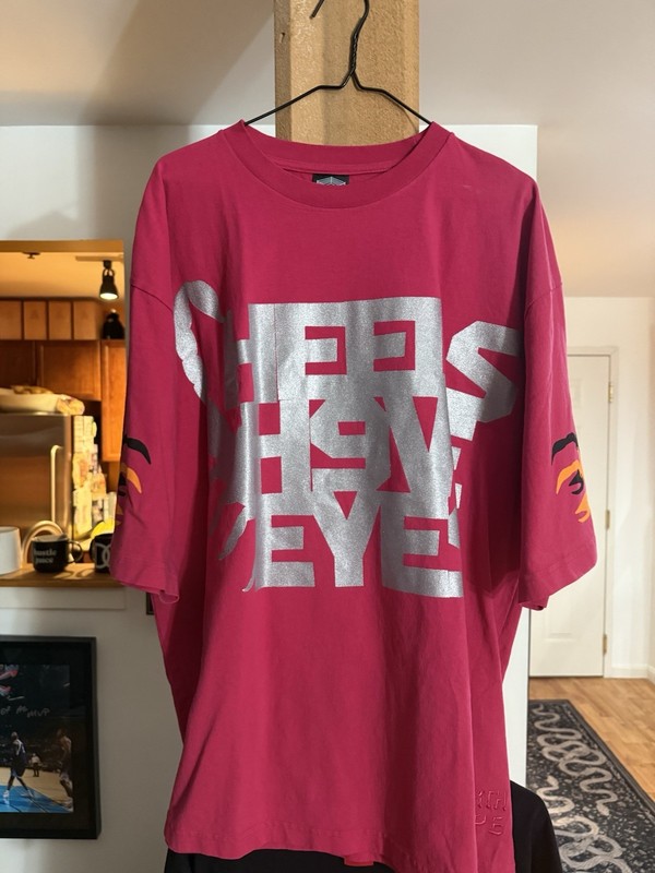 Westside Gunn 4th Rope Heels Have Eyes Oversized Pink Shirt L 🦂New/Sold Out