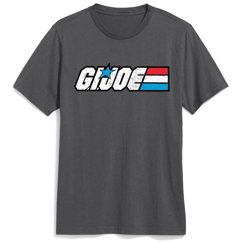 Retro G.I. Joe Distressed Logo Cartoon Hasbro 1983 Mens Vintage T-shirt