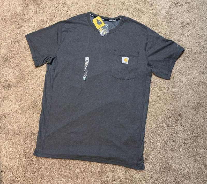 Carhartt Shirt Mens Medium Force Relaxed Fit Midweight Pocket T-Shirt New – B