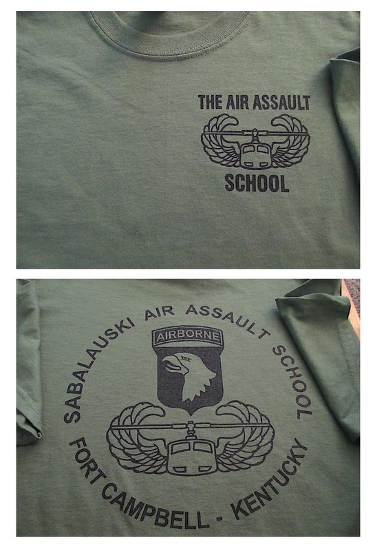 AIR ASSAULT 101 Airborne School SABALAUSKI T-Shirt Large Ft Campbell Kentucky US