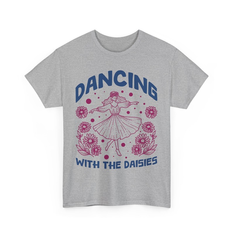 Dancing Colorful Floral T-Shirt | Botanical Design & Spring Season Tee |