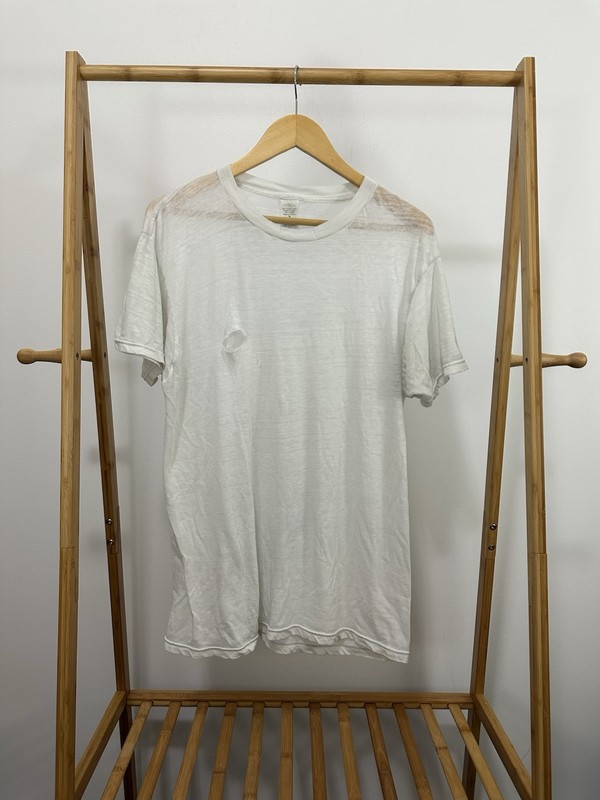 VTG TownCraft Super Paper Thin Burnout Worn 5050 Thrashed Blank Drape T-Shirt M