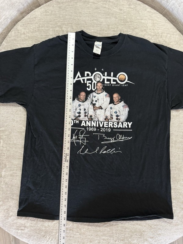 Apollo 11 50th Anniversary Astronaut Space Program Tee Shirt Black Size X Large gallery