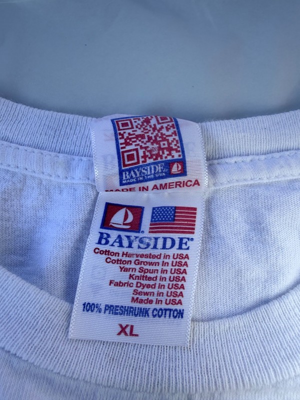 Vintage 90s Y2K JBT Proud American USA Eagle Flag Shirt Made in USA Bayside XL gallery