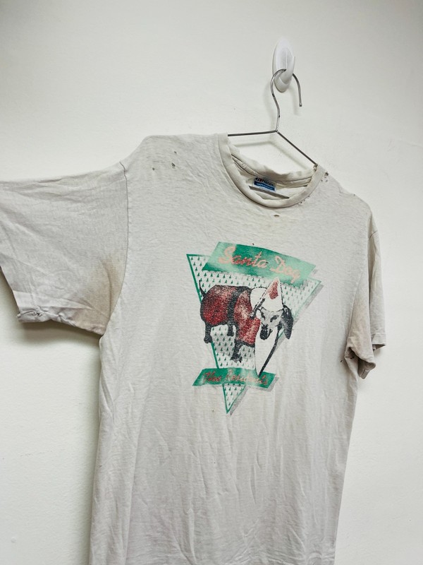 Vintage The Residents T Shirt Santa Dog 1980s 80s Sz L Thrashed Original Punk gallery