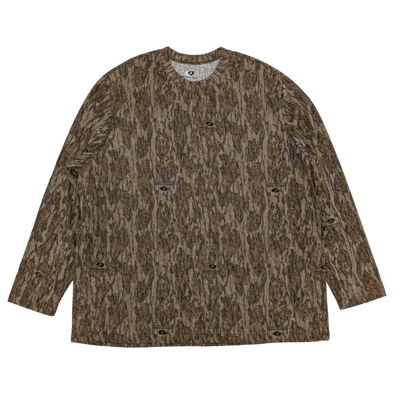 Mossy Oak Mens Bottomland Camo Long Sleeve Hunting T-Shirt 3XL