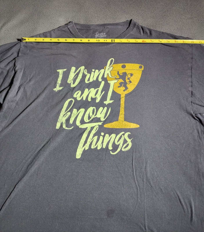Game Of Thrones T-Shirt Mens XL Gray Printed Short Sleeve Round Neck 100% Cotton gallery
