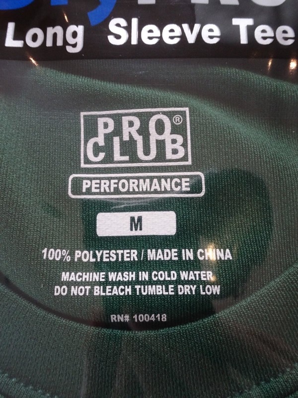 New ProClub DryPro LONG SLEEVE TEE -Forest Small to 7XL FREE SHIPPING! Pro Club gallery