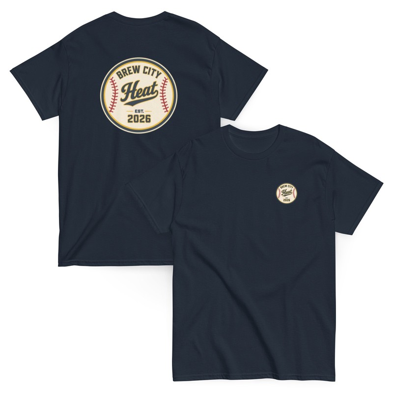 Brew City Heat Baseball Logo Tee | Milwaukee Fan Shirt