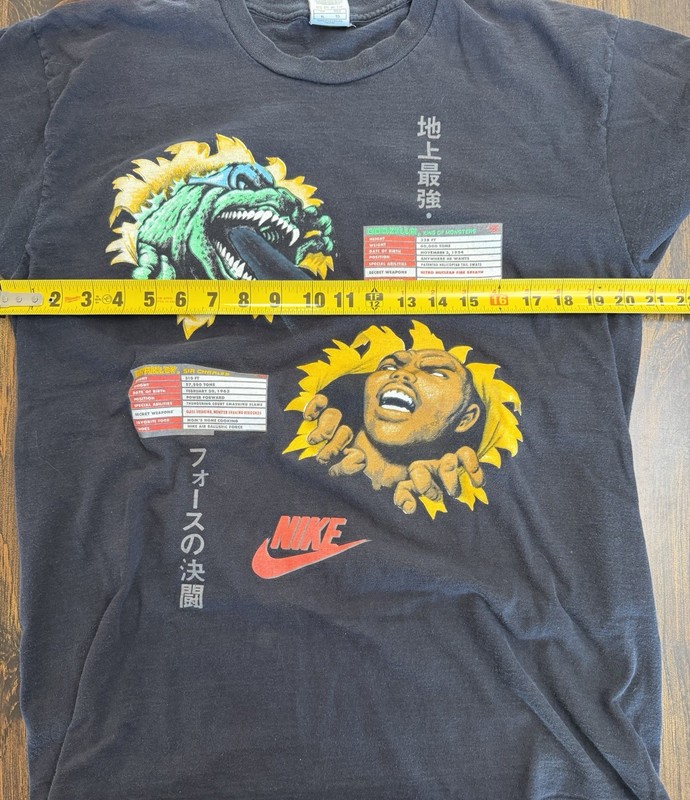 Nike Air Godzilla World Tour ’92 Double-Sided Graphic Tee Men’s XL Black gallery