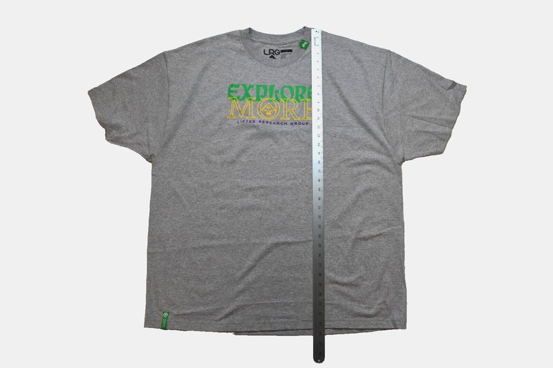 LRG Men's Lifted Research Group Overground Explore More Gray Tee Shirt NWT 3XL gallery