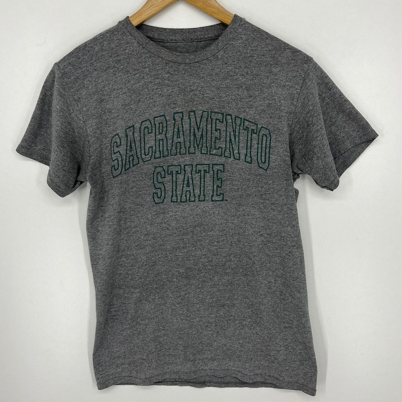MV Sport Sacramento State Hornets Mens Small Gray Short Sleeve Graphic T-Shirt