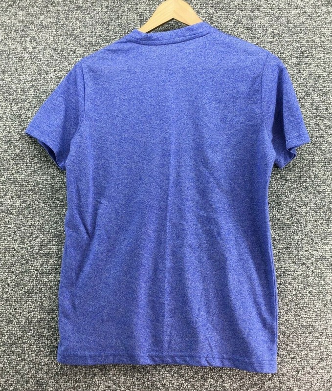 Vertical Sport Blue Activewear Top Mens Sz S V-Neck Short Sleeve Cotton Blend gallery