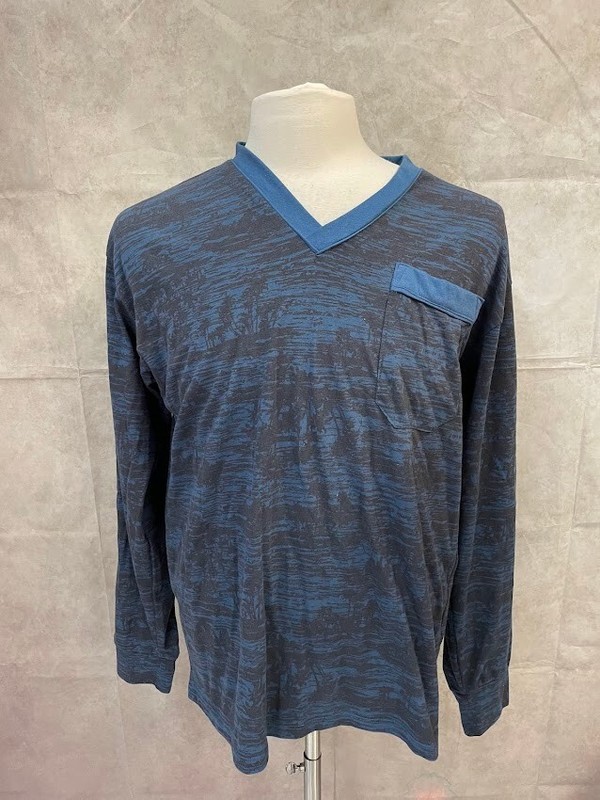 Lot of 2 Men's Long Sleeve T-Shirt Blue Size L: 1 pcs Tonny Hilfiger, 1 pcs Gap gallery