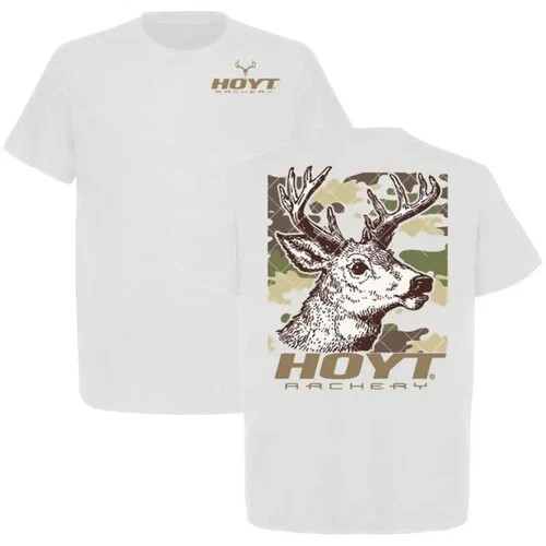 Hoyt Archery Deer Hunting T-Shirt Buck Camo Graphic
