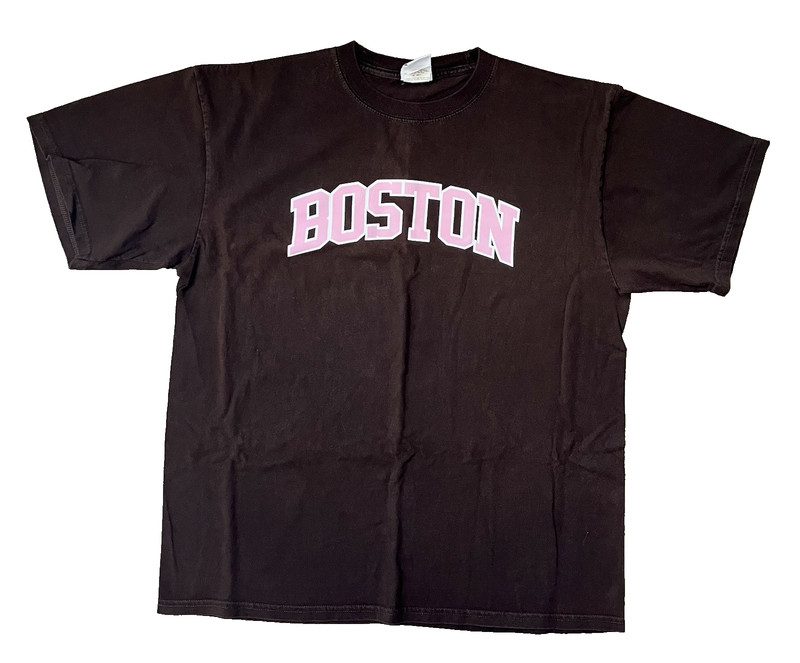 Champion Authentic Athletic Apparel Adult XL Brown Boston Graphic Cotton Tee