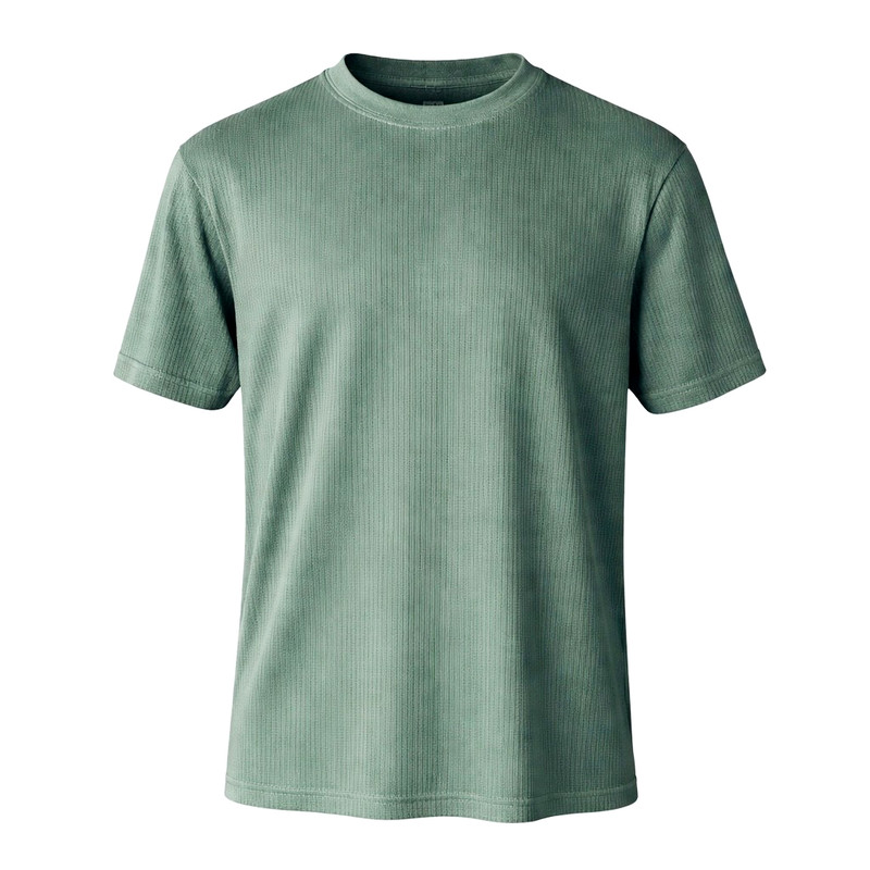 Croft & Barrow Men’s Green Ribbed T-Shirt Crew Neck & V-Neck L XL gallery