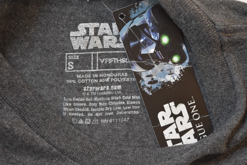 Star Wars Mens Rogue One Jyn Erso, Blaze Malbus Charcoal Heather Shirt NWT S gallery
