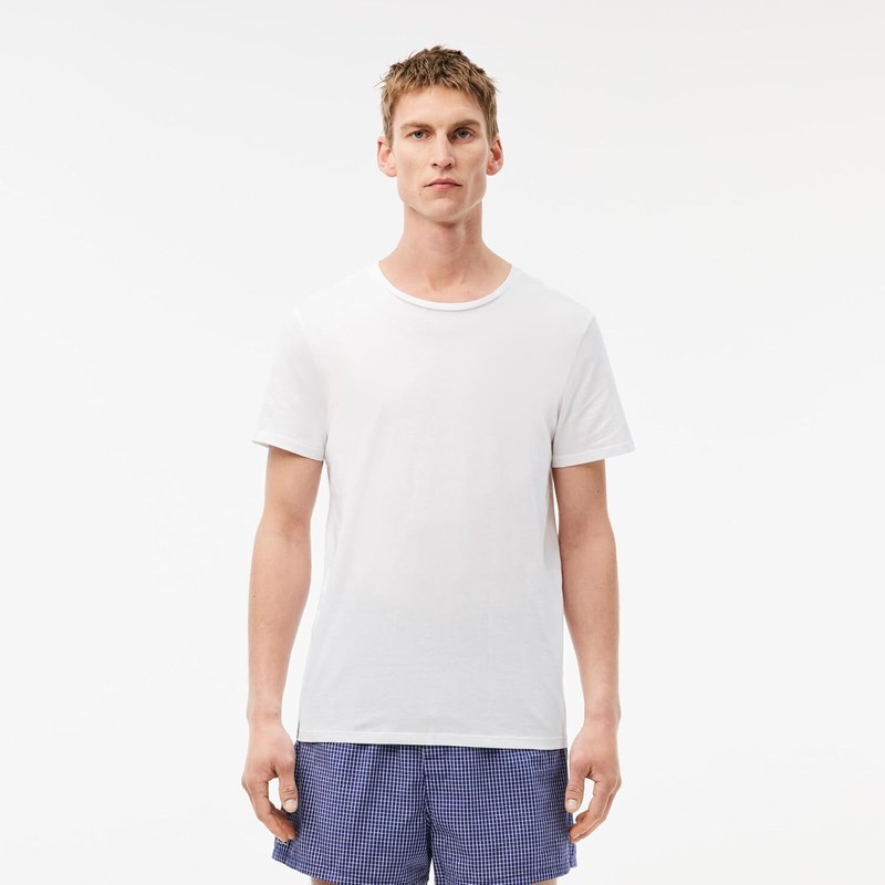 Lacoste Men's Cotton Regular Fit Crew Neck T-Shirts (3 Pack) gallery