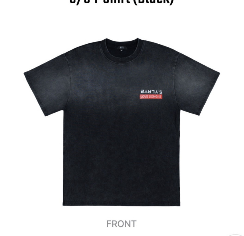 Official bts pop up Vegas Arirang s/s t shirt (black) us exclusive SIZE XL
