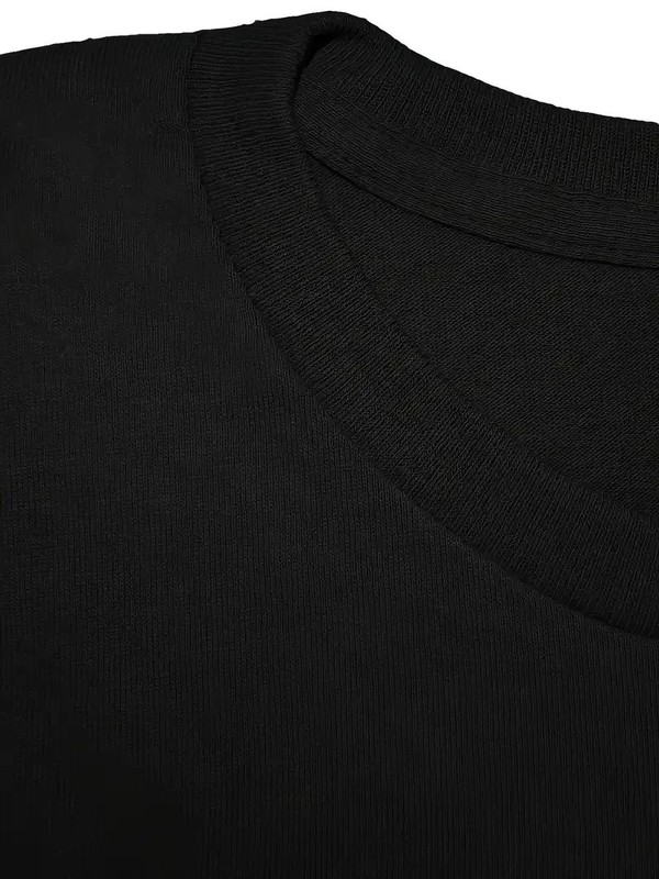 Men's Casual T-Shirt - Solid Color, Round Neck, Machine Washable Polyester gallery