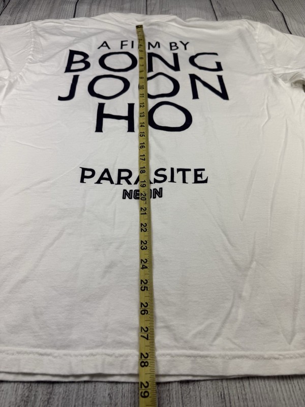 VGC! Official PARASITE Movie T-Shirt Neon Films Bong Joon Ho Sz XL gallery