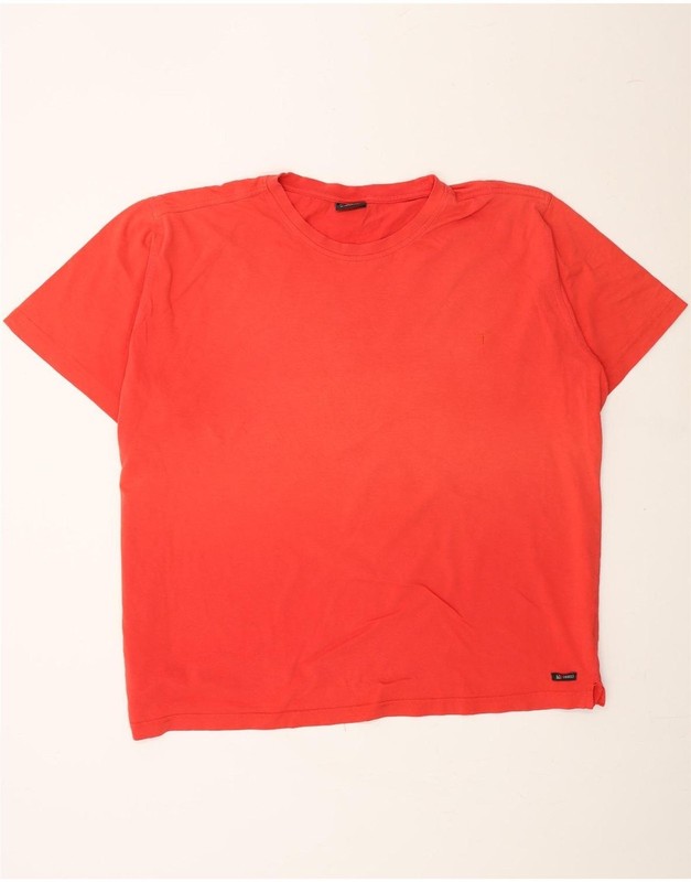 CARLO COLUCCI Mens T-Shirt Top 3XL Red Cotton DN17