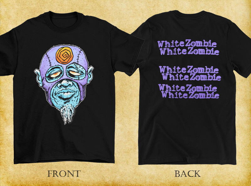 Rare White Zombie Astro Creep 2 Sides Black Unisex S to 5XLT-Shirt BA551