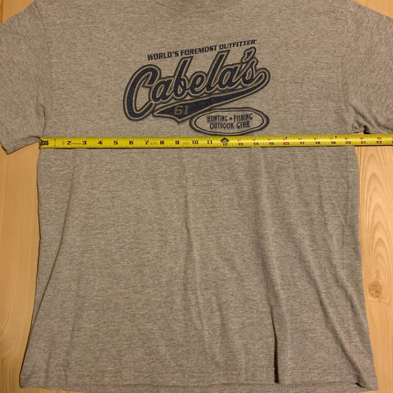 Vintage Tennessee River Cabela's Hunting Fishing Outdoor Gear T-Shirt Size Large gallery
