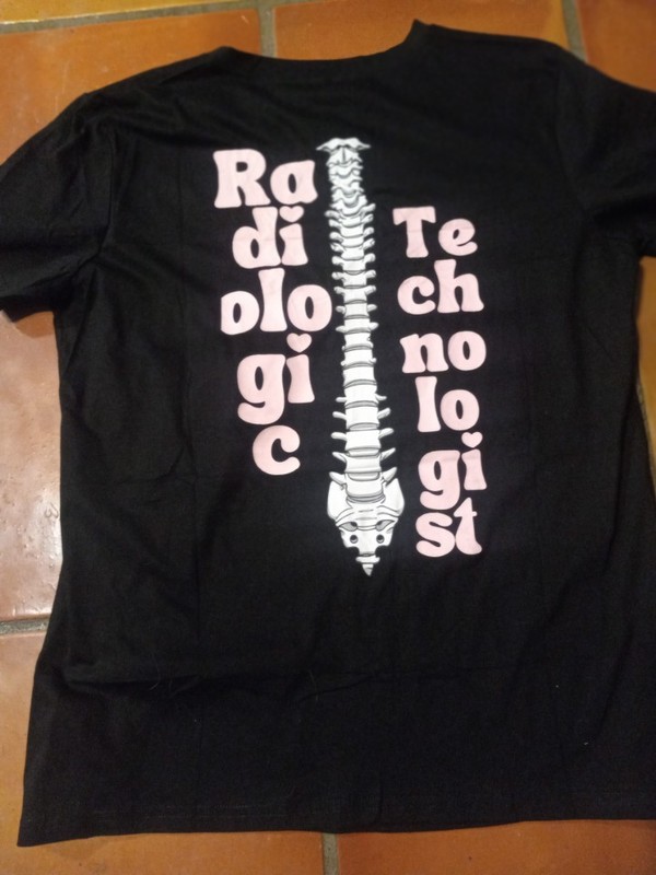 Radiology Tech Black Cotton T-shirt Extra Large Unisex gallery